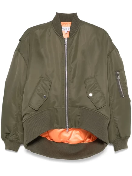 Куртка-бомбер JW Anderson с закругленным низом  green