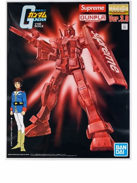 Фигурка Supreme MG 1/100 RX-78-22 Gundam Ver 3.0, красная