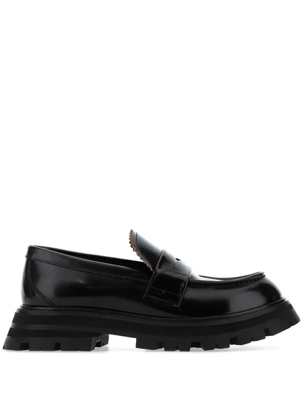 Женские лоферы Alexander McQueen Wander кожаные, черные