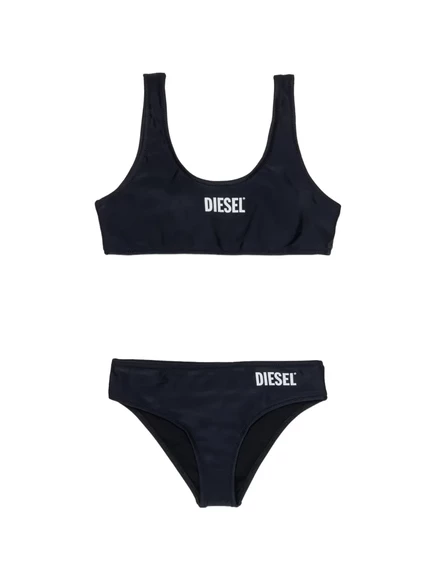 Купальник-бикини для девочек Diesel Kids с логотипом, черный