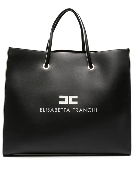 Женская сумка-тоут Elisabetta Franchi из экокожи, черная