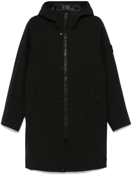 Стеганое пальто Stone Island black