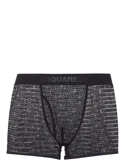 Мужские боксеры DSquared2 с логотипом, черные