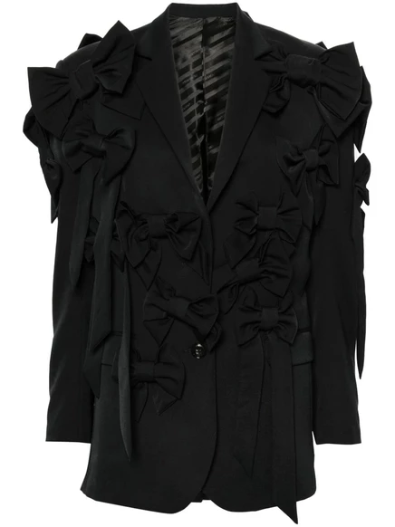 Блейзер с бантом-букетом от Viktor & Rolf black