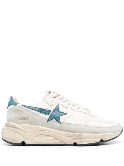 Мужские кроссовки Golden Goose Running Sole бело-голубые