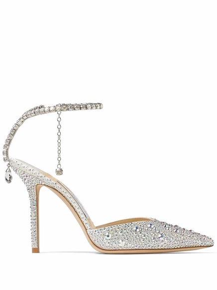 Женские туфли Jimmy Choo Saeda 100 мм, белые