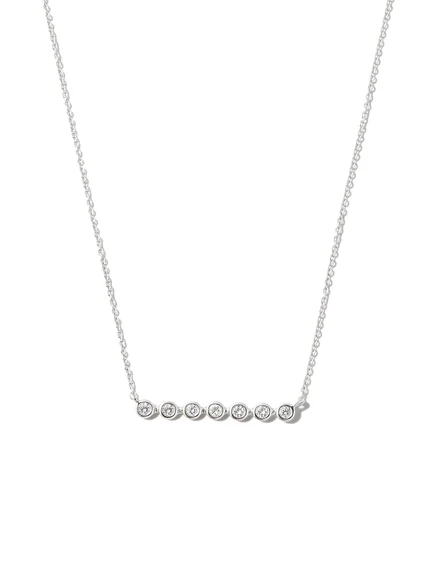 Женское колье Dana Rebecca Designs Lulu Jack 14 кт с бриллиантом, серебристое