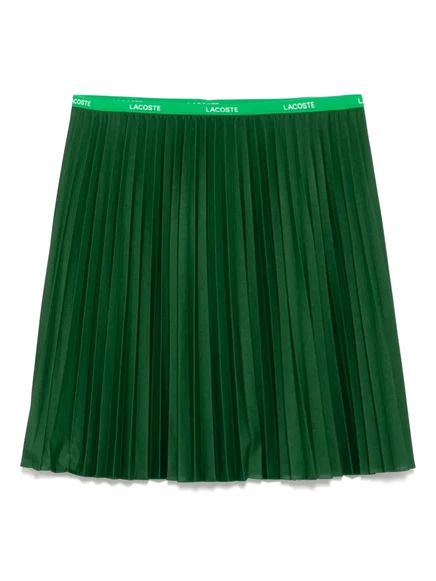 Короткая плиссированная юбка от Lacoste green