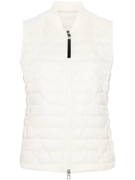Женский стеганый пуховый жилет Moncler Perille, айвори