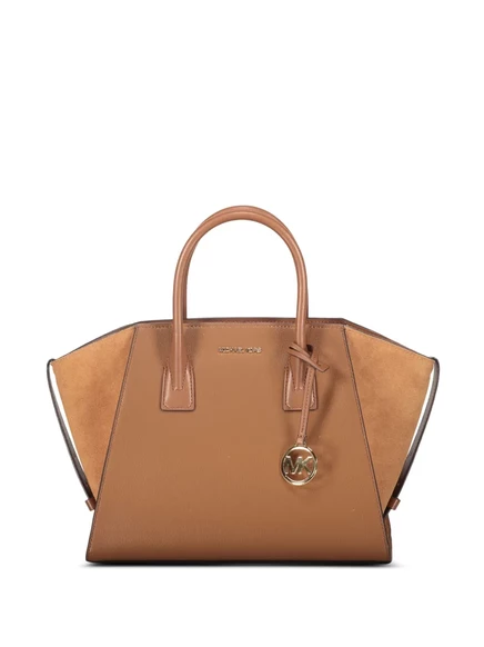 Кожаная сумка Michael Kors Avril brown