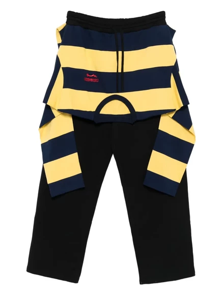 Мужские штаны Charles Jeffrey Loverboy в полоску, черные