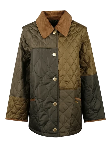 Женская стёганая куртка Barbour Lorrie, зеленая