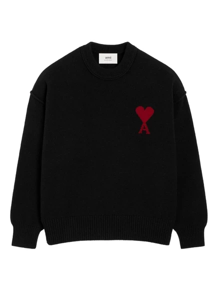 Унисекс свитер AMI Paris Ami De Coeur, чёрный
