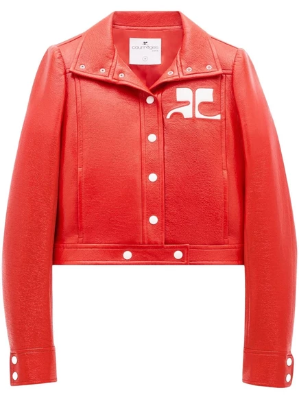 Виниловая куртка Courrèges Reedition orange