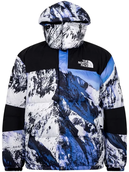 Мужская пуховая куртка Supreme x The North Face Mountain Baltoro, синяя