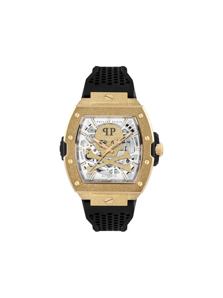 Мужские часы Philipp Plein The Skeleton 44 мм, бело-черные