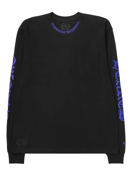 Футболка с длинным рукавом и логотипом Chrome Hearts 1988 года выпуска black