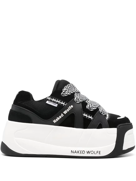 Женские кеды Naked Wolfe Sliders кожаные, черные