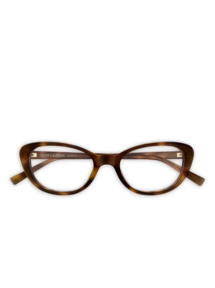 Женские очки Saint Laurent Eyewear кошачьи, коричневые