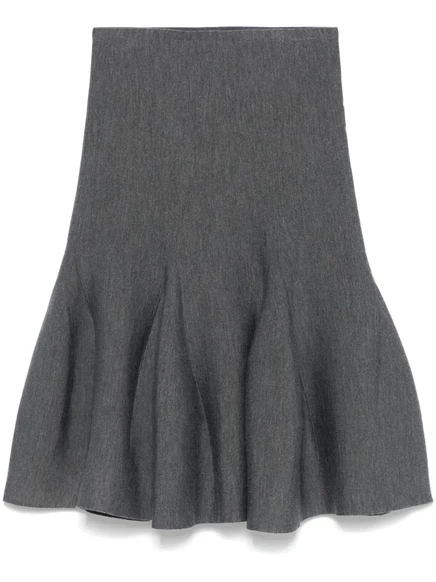 Юбка-миди Alaïa с эффектом меланжа grey