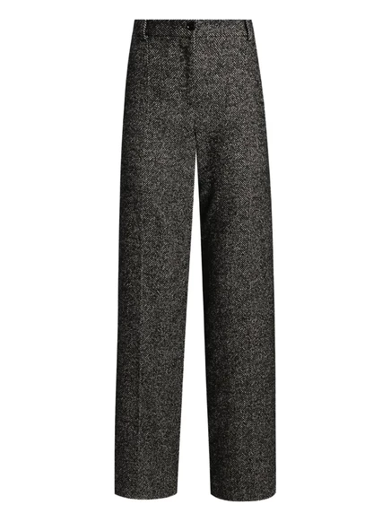 Брюки в елочку от Dolce & Gabbana black