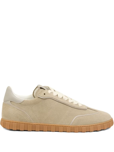 Кожаные кроссовки AMI Paris Step с низким берцем neutrals