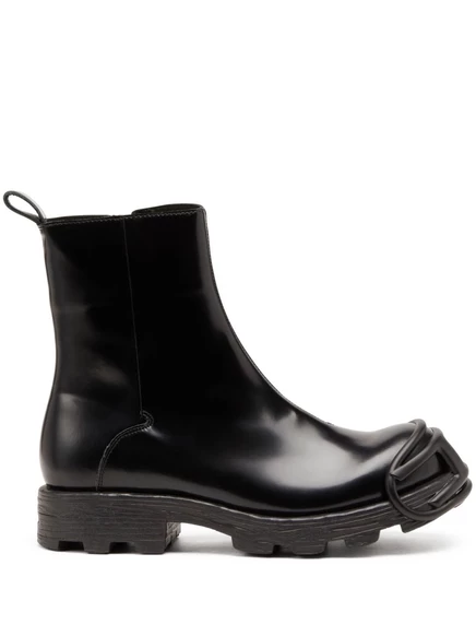 Джинсовые ботильоны Diesel D-Hammer на молнии D black