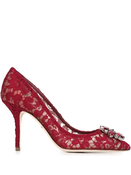 Женские туфли Dolce & Gabbana Rainbow Lace, красные