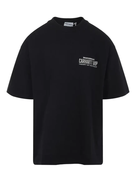 Хлопковая футболка Carhartt WIP Arcan из хлопка black