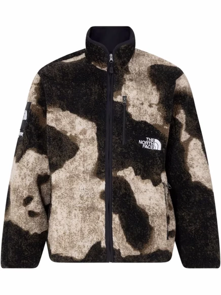Флисовая куртка Supreme x The North Face, коричневая