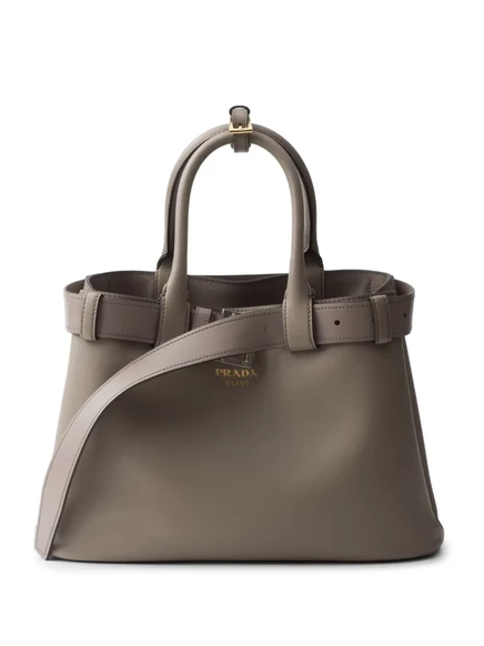 Женская сумка-тоут Prada Buckle средняя, серая