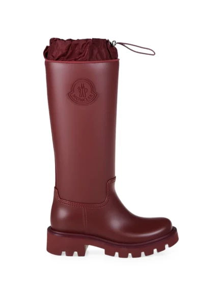 Женские высокие сапоги Moncler Kickstream, красные