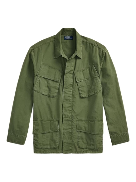 Мужская рубашка-куртка Polo Ralph Lauren из рипстопа, зеленая