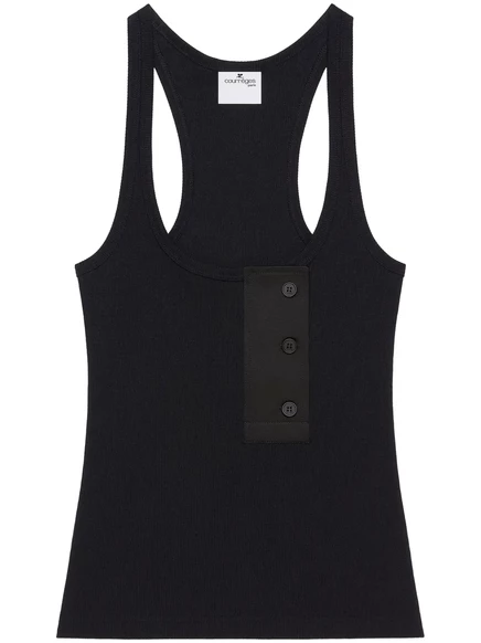 Безрукавка Courrèges Oblique 90-х годов black