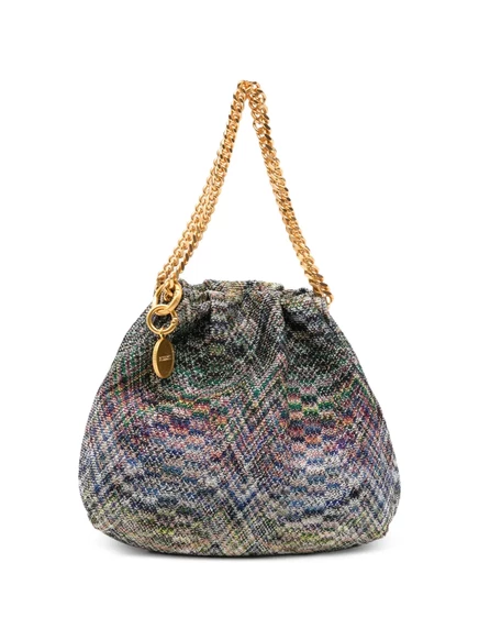 Мини-сумка Missoni Stereo Flame на шнурке, серая