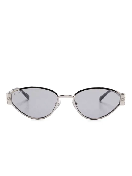 Женские очки Gucci Eyewear «кошачий глаз», серебристые