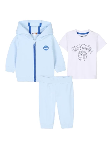 Детский костюм Timberland Kids с капюшоном, голубой