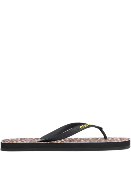 Мужские шлепанцы Dsquared2 Wild2, коричневые