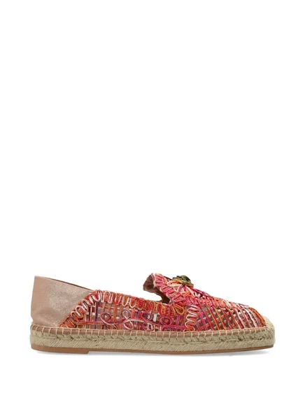 Женские эспадрильи Kurt Geiger London с логотипом, розовые