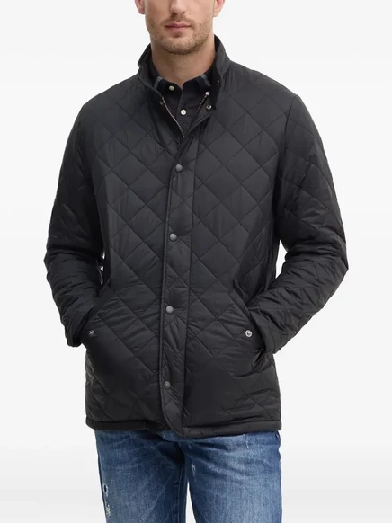 Мужская стеганая куртка Barbour Chelsea, черная