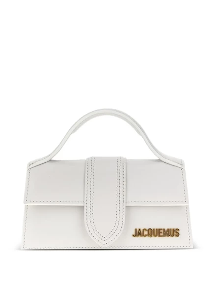 Женская мини-сумка-тоут Jacquemus The Bambino кожаная, белая
