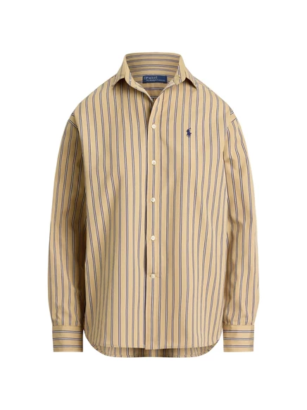 Женская рубашка Polo Ralph Lauren, в нейтральную полоску