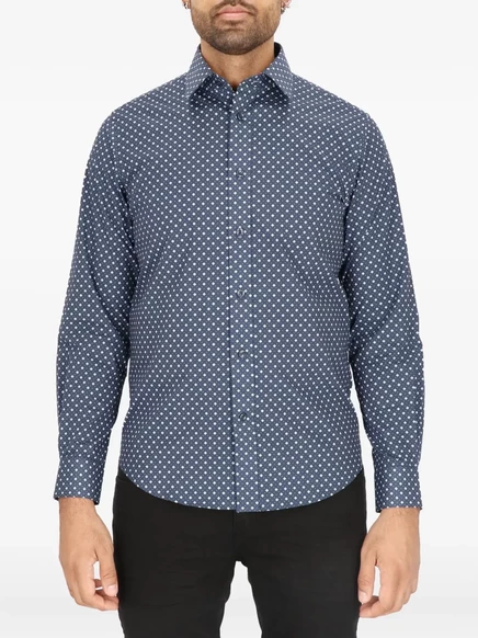 Рубашка с ромбовидным рисунком Scotch & Soda blue