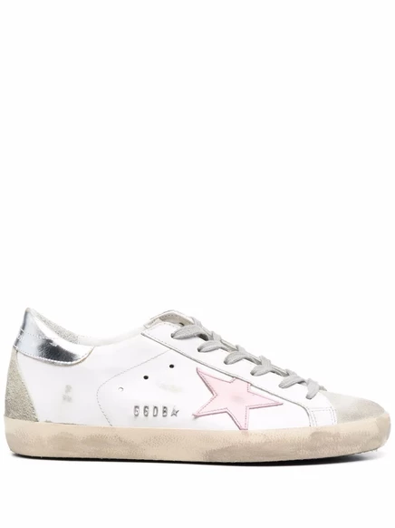 Кроссовки с низким верхом из кожи с нашивкой Golden Goose star  white