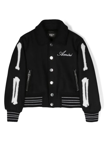 Бомбер для мальчиков AMIRI KIDS Bones, черный