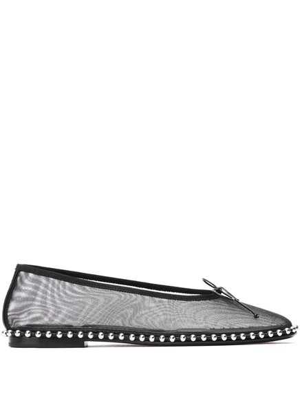 Балетки на цепочке от Alexander Wang Lina black