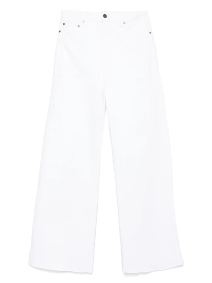 Женские широкие джинсы Khaite Dane, белые