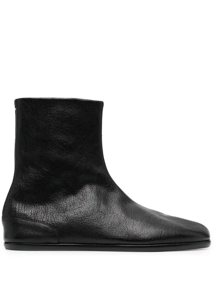 Ботильоны Maison Margiela Tabi на плоской подошве black