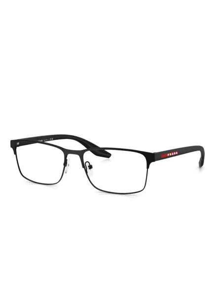 Очки в прямоугольной оправе Prada Linea Rossa black