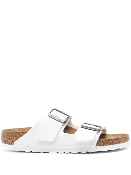 Унисекс сандалии Birkenstock Arizona с пряжкой, белые